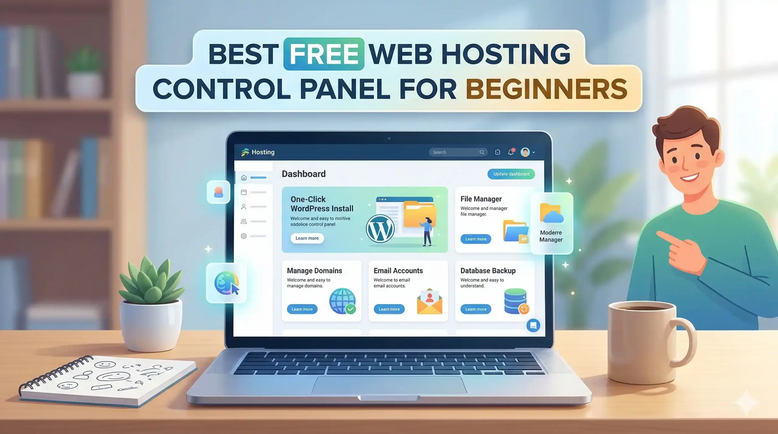 Best Free Web Hosting Control Panel For Beginners-s
