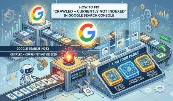 How to fix “Crawled – Currently Not Indexed” in Google Search Console