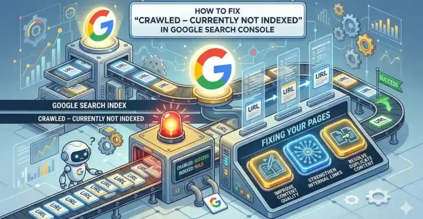 How to fix “Crawled – Currently Not Indexed” in Google Search Console